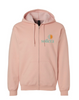 Sollera Full-Zip Sweatshirt Dusty Rose with Colored Image