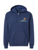 Sollera Full-Zip Sweatshirt Navy with White Image