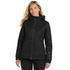 All Black Front of the Port Authority® Women's Vortex Waterproof 3-in-1 Jacket