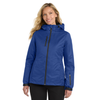 Blue / Black  Front of the Port Authority® Women's Vortex Waterproof 3-in-1 Jacket