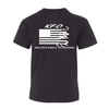 Kratz Family Outdoors Black Youth Tee Back