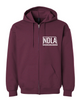 North Dakota Library Association Full-Zip Sweatshirt Maroon