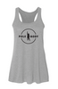 Pole Body Racerback Tank Athletic Heather with Black Logo