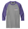 The Singers 3/4-Sleeve Raglan Tee Purple Frost/Grey Frost