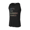 Let's Go Running Retro Active Tank Black and Rainbow
