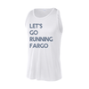 Let's Go Running Retro Active Tank White and Blue