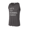 Let's Go Running Retro Active Tank Grey and White