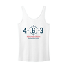 463 Foundation Womens Tank White Front Tagline