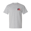 Kratz Family Outdoors Red White & Blue Tee Light Steel Front
