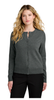 Port Authority® Women’s Easy Care Crewneck Cardigan Sweater Charcoal Heather