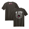4 Luv of Dog Athletic Tee Dark Chocolate