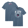 4 Luv of Dog Athletic Tee Heather Indigo