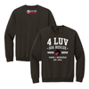 4 Luv of Dog Athletic Crewneck Dark Chocolate