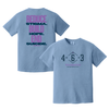 463 Foundation Stacked Tagline Tee Washed Denim
