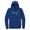 463 Foundation Flowers Hoodie Deep Royal