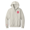 BIO Girls Raise Them Kind Adult Full Zip Hoodie Vintage Heather Grey