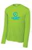Lucent Yoga & Fitness Long Sleeve Competitor Tee Lime Shock