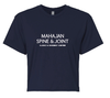 Mahajan Spine & Joint Crop Top Midnight Navy