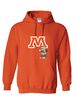 Moorhead Schools M and Spuddy Hooded Sweatshirt Orange