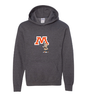 Moorhead Schools M and Spuddy Youth Hooded Sweatshirt Dark Heather