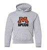 Moorhead SPUDS Youth Hooded Sweatshirt Sport Grey