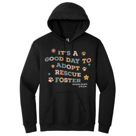 Humane Society of the Lakes It's a Good Day Hoodie Black
