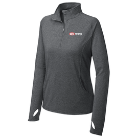 OK Tire | OK Tire/Elite Ladies Sport-Wick Stretch 1/4-Zip Pullover OK Tire