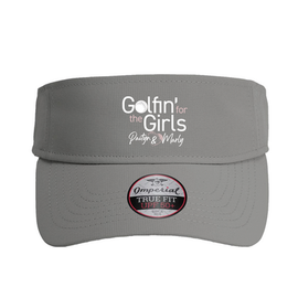 Golfing for the Girls Grey Visor 