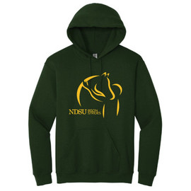 NDSU Bison Strides Hoodie Forest Green