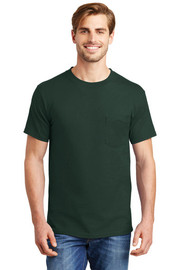 Hanes® Beefy-T® - 100% Cotton T-Shirt with Pocket
