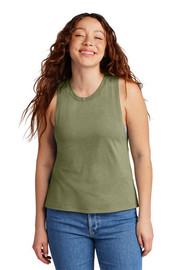Allmade® Women's Tri-Blend Muscle Tank model front