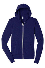 BELLA+CANVAS ® Unisex Triblend Full-Zip Lightweight Hoodie front