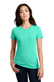 District ® Women's Perfect Blend® CVC Tee model front