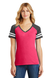District ® Women's Game V-Neck Tee model front