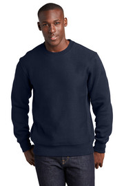 Sport-Tek® Super Heavyweight Crewneck Sweatshirt in navy model front