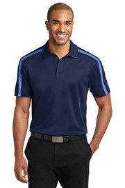 Port Authority® Silk Touch™ Performance Colorblock Stripe Polo model front