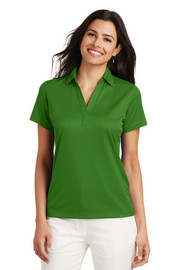 Women's Performance Jacquard Polo model front view