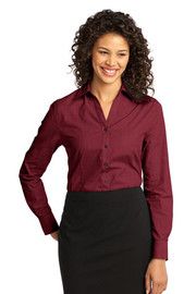 Port Authority® Women's Crosshatch Easy Care Shirt