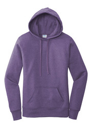 port & co fleece women's pullover hoodie front view