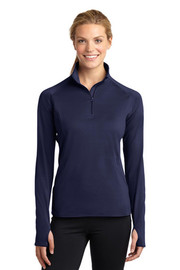 Sport-Tek® Women's Sport-Wick® Stretch 1/4-Zip Pullover model front