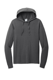 Beach Wash port & co pullover hooded tee front view