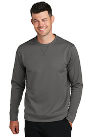 Port & Company® Performance Fleece Crewneck Sweatshirt in gray 