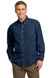 Port & Company® - Long Sleeve Value Denim Shirt