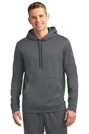 Sport-Tek® Sport-Wick® Fleece Colorblock Hooded Pullover model front