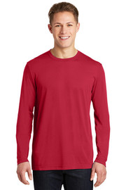 Sport-Tek® Long Sleeve PosiCharge® Competitor™ Cotton Touch™ Tee model front