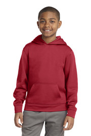 Sport-Tek® Youth Sport-Wick® Fleece Hooded Pullover model front