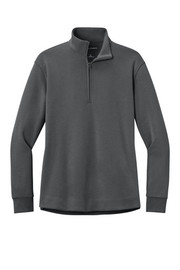 Port Authority Signature Double Pique 1/4 Zip Women's Sweatshirt front view