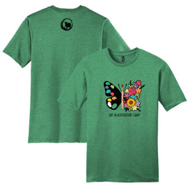 Harvest Hope Farm Art in Agriculture Tee Heathered Kelly Green