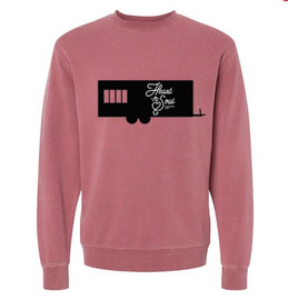 Heart-n-Soul Community Cafe | Pigment-Dyed Sweatshirt Pigment Maroon