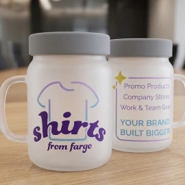 UV DTF Stickers Applied to Frost Glass Mug